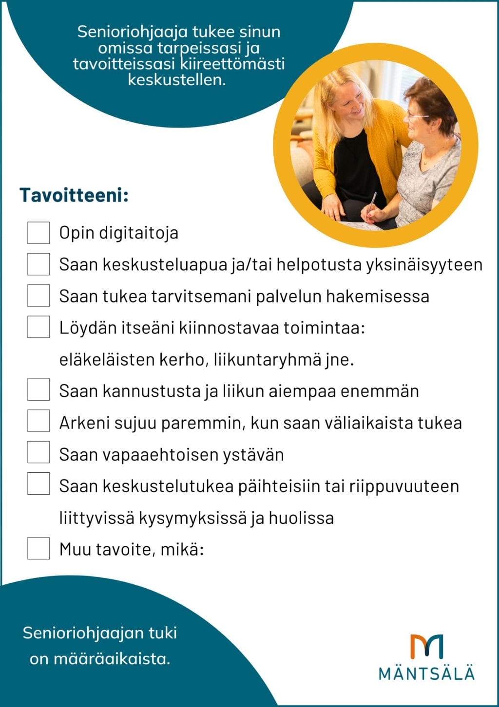 Seniorityön tavoitteet lista