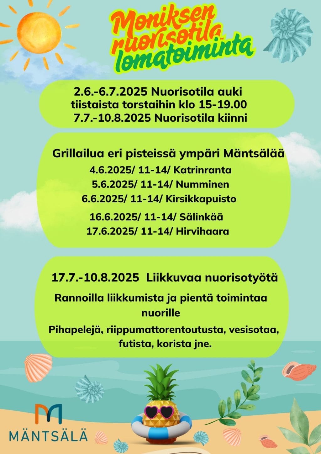 Nuorisotyön kesäohjelma